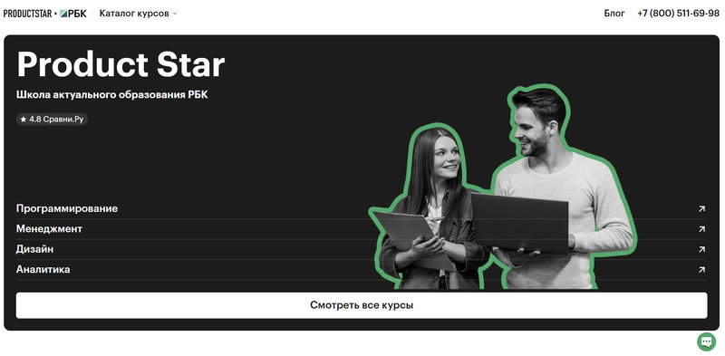 Образовательная платформа ProductStar