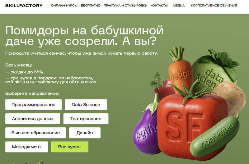 Образовательная платформа SkillFactory