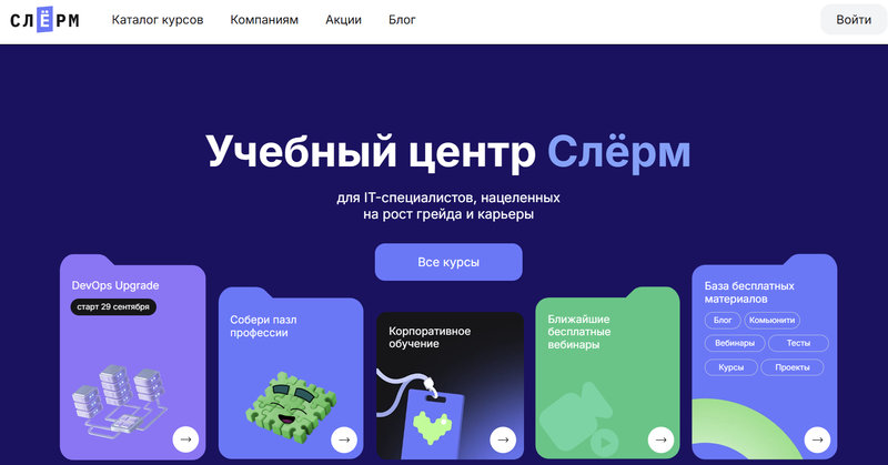Образовательная платформа Слёрм