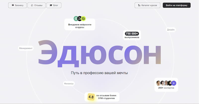 Образовательная платформа Эдюсон